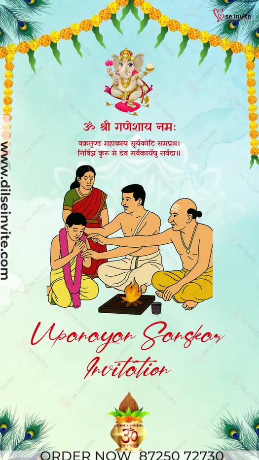 Upanayan Sanskar – Inviting You to a Sacred Thread Ceremony