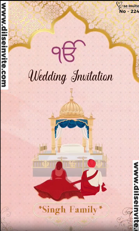 Anand Karaj Invite