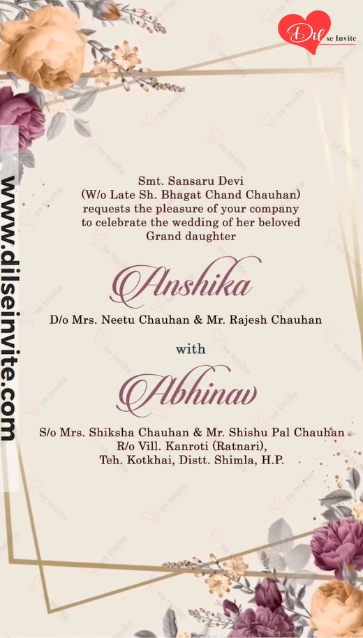 ποΈβ¨ Shubh Mangal Vivah Invitations ππ