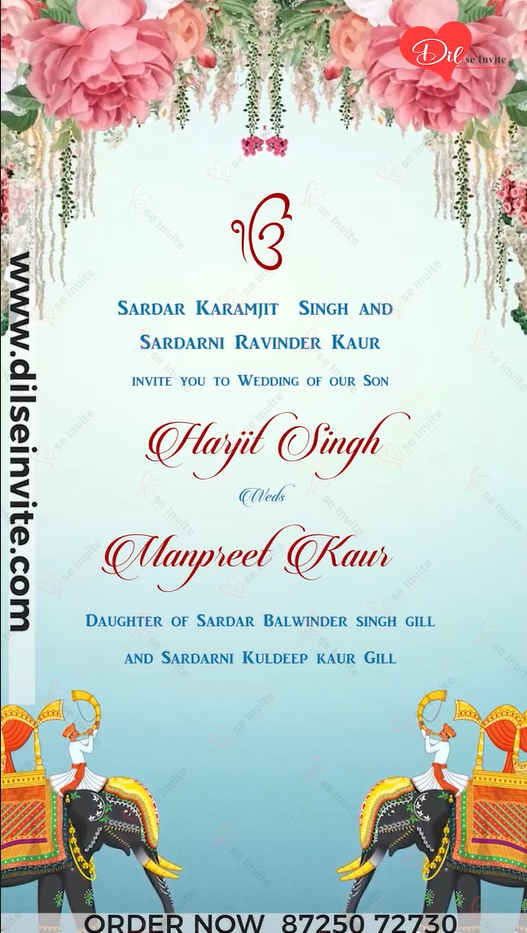Sajda – A Soulful Sikh Wedding Invite