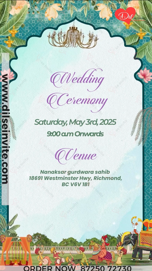 Sajda – A Soulful Sikh Wedding Invite