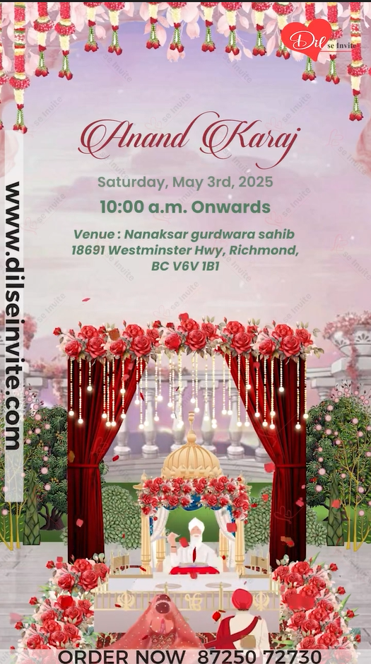 Sajda – A Soulful Sikh Wedding Invite