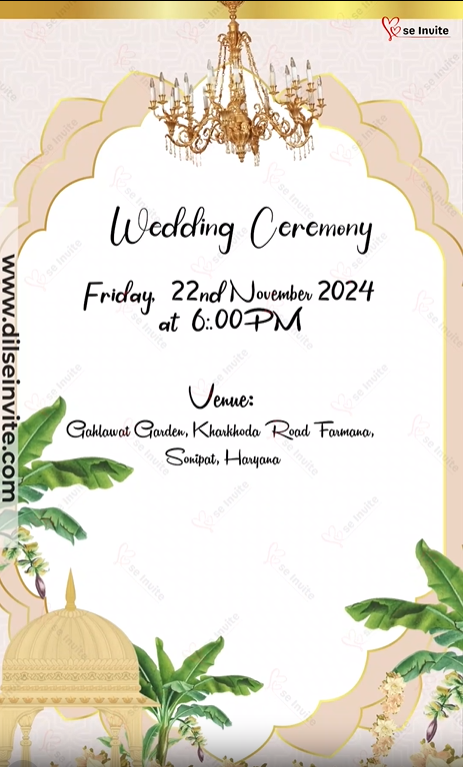 Cultural Wedding Invite
