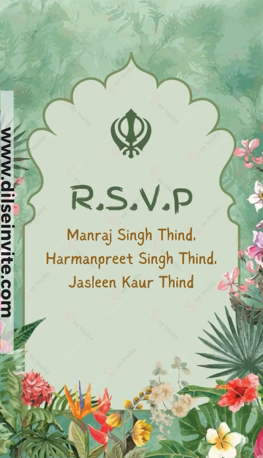 Regal Anand Karaj Invite