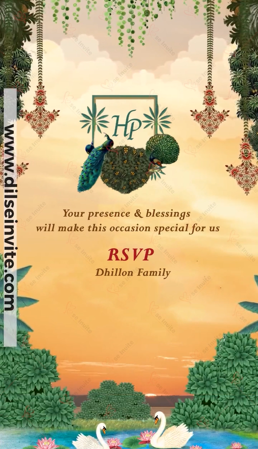 Blessings in Gold Invite