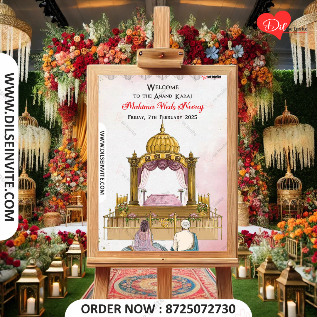 Divine Vows Ceremony Board 🏵️