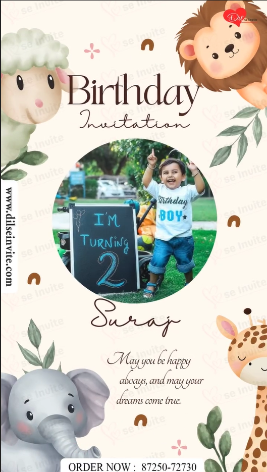 Radiant Birthday Invites