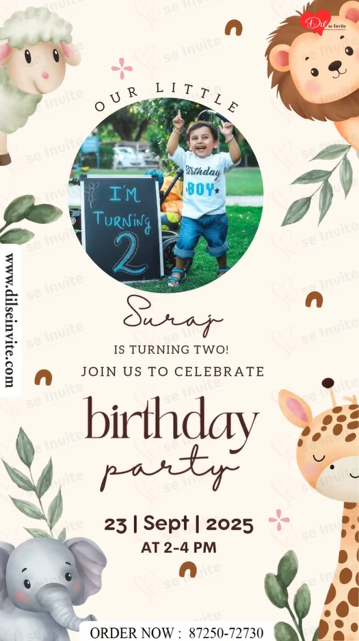 Radiant Birthday Invites