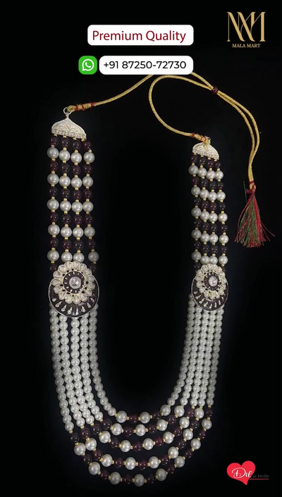 Royal Pearl & Ruby Dulha Mala