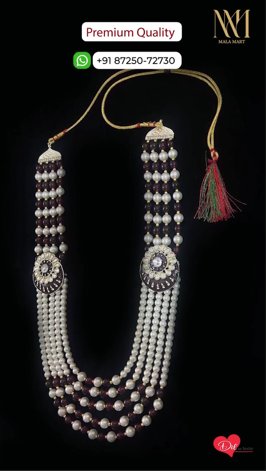 Royal Pearl & Ruby Dulha Mala