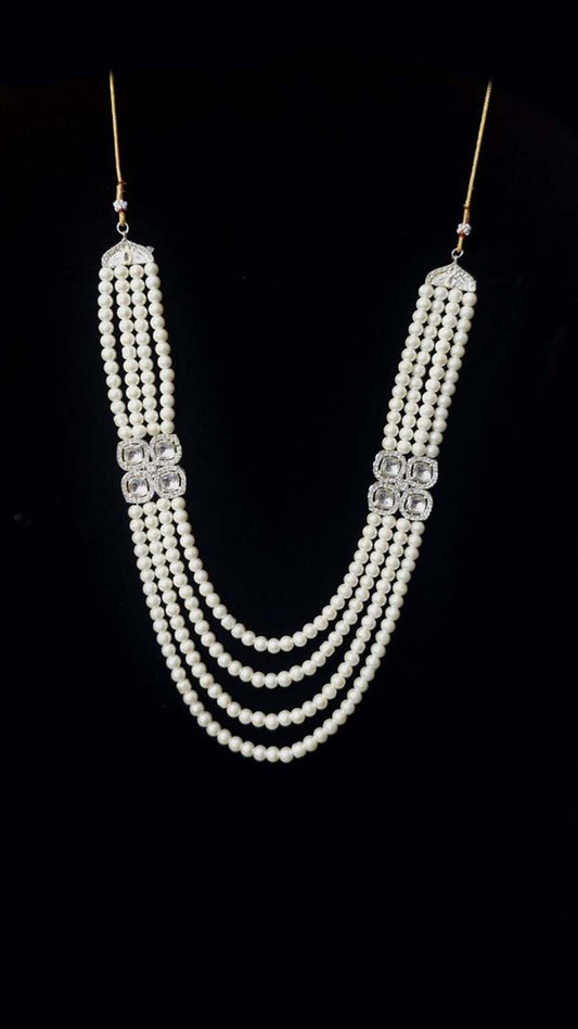 Elegant White Stone Mala