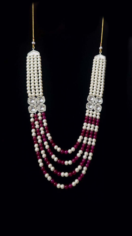 Ivory & Wine Stone Mala