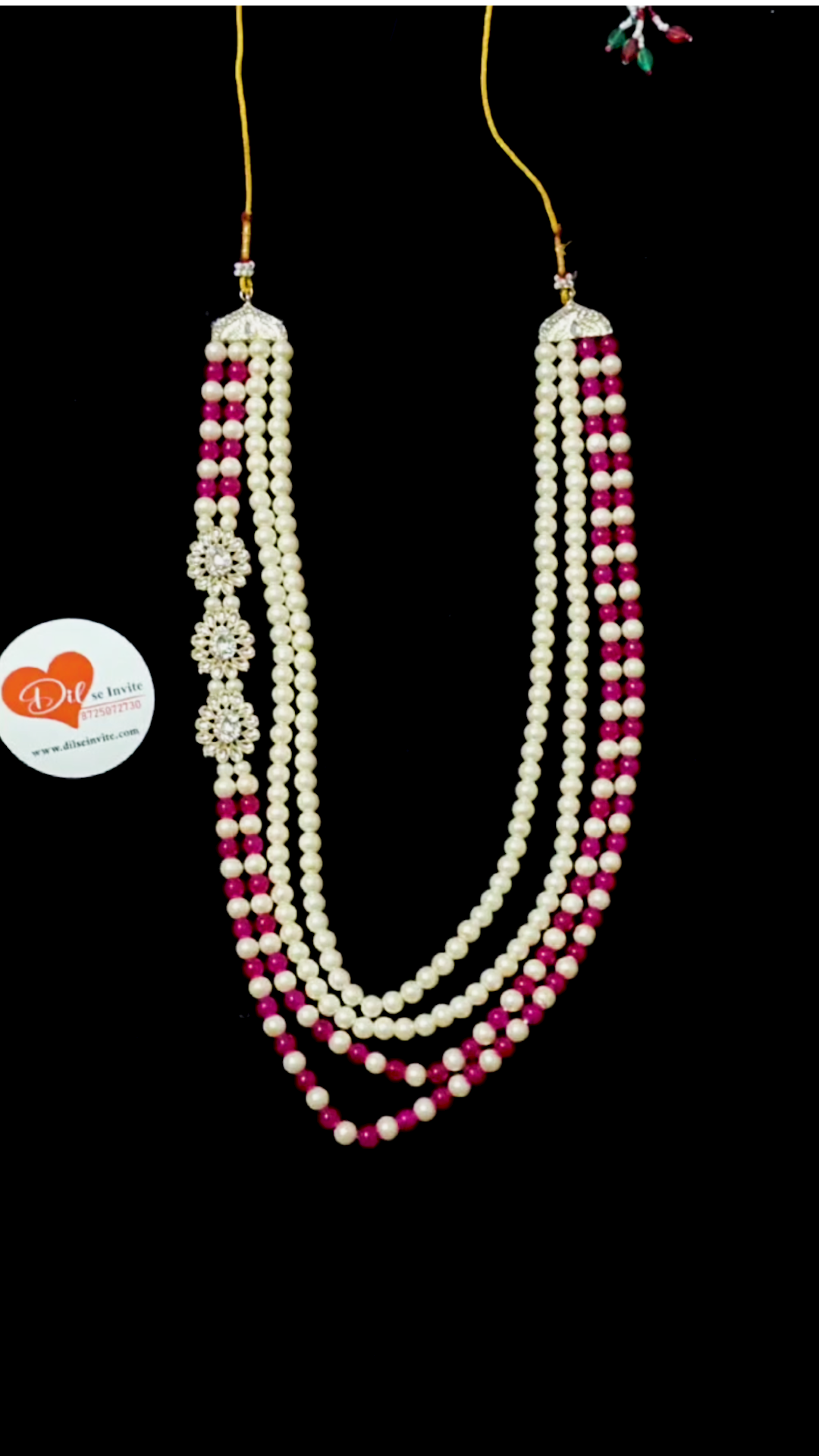 Premium Sherwani  Rani Colour Mala Design