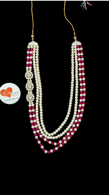 Premium Sherwani  Rani Colour Mala Design