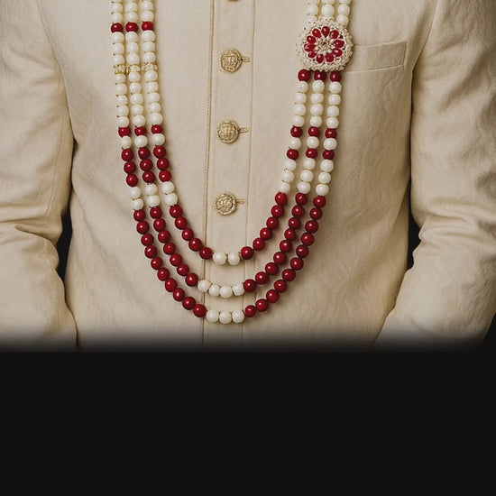 Red & White Floral 
